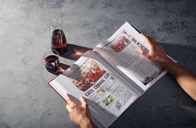 Signature gifts Personalized College Football Newspaper History Book, A3 Large Deluxe Hardcover - College Football Fan, Alumni, Students Keepsake Gift