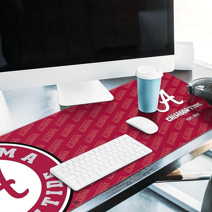 YouTheFan NCAA Alabama Crimson Tide Logo Series Desk Pad