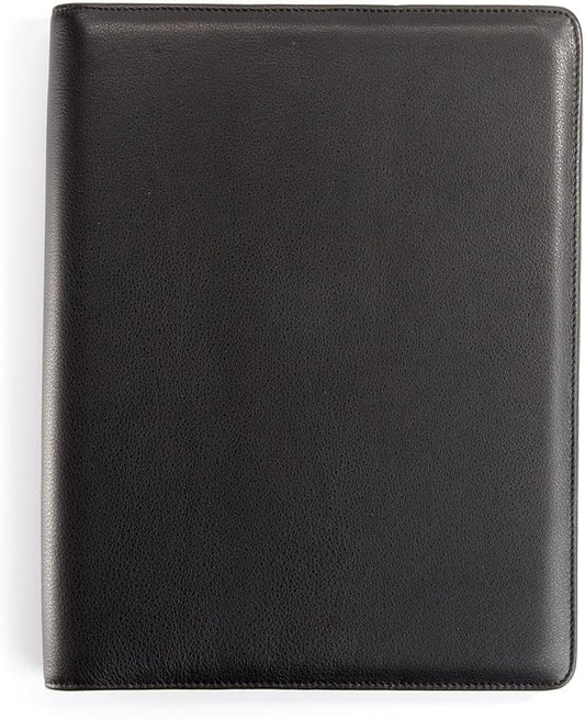Leatherology Black Onyx Standard Padfolio with Pen Loop