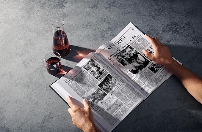 Signature gifts Personalized College Football Newspaper History Book, A3 Large Deluxe Hardcover - College Football Fan, Alumni, Students Keepsake Gift